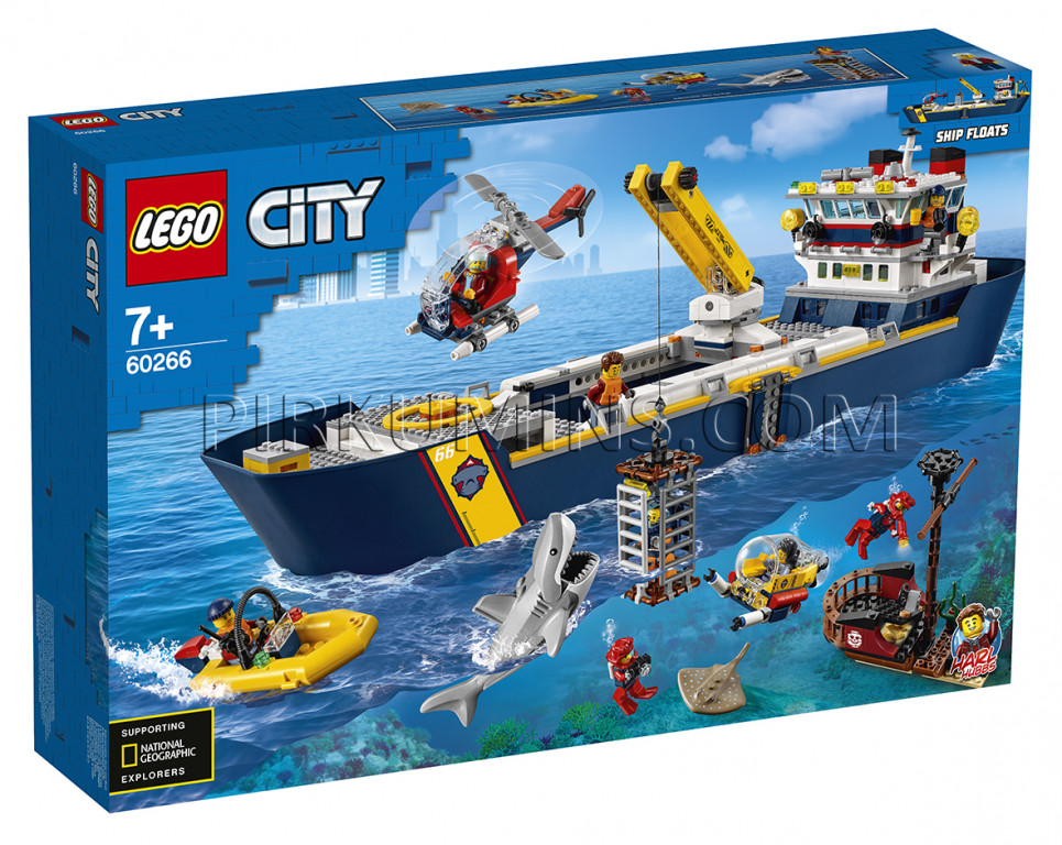 60266 LEGO® City Okeāna izpētes kuģis, no 7+ gadiem NEW 2020! 60266 ...