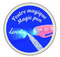 Djeco Maģiskā pildspalva ar ultraviolēto gaismu un blociņu ar slēdzeni Lisa, DD03615