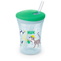 SK97 NUK Action Cup glāzīte ar salmiņu, no 12 mēn., 230 ml