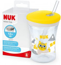 SK97 NUK Action Cup glāzīte ar salmiņu, no 12 mēn., 230 ml